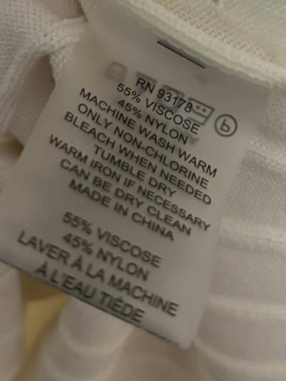Elie Tahari White Knit Midi Dress Denim Blue Trim Silver Buttons Short Sleeve L - Picture 11 of 12